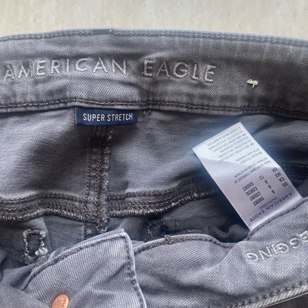 American Eagle gray Moto Jeggings - Picture 4 of 4